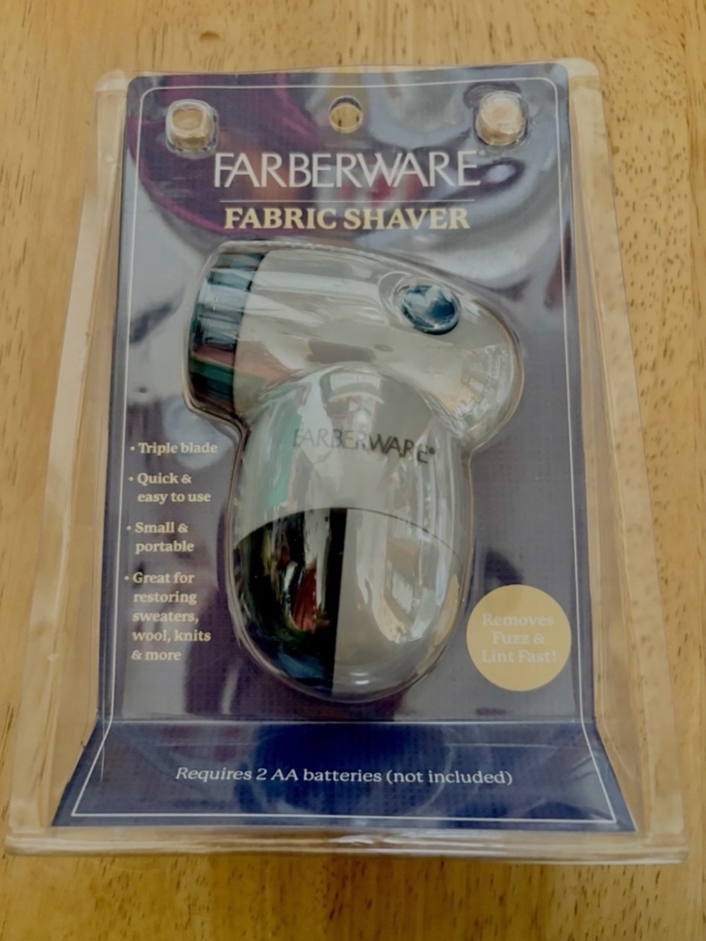Farberware Fabric Clothes Shaver Removes Fuzz & Lint Pilling Fast Sealed New